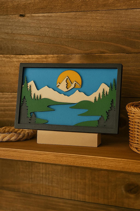 Wooden Mountain Landscape