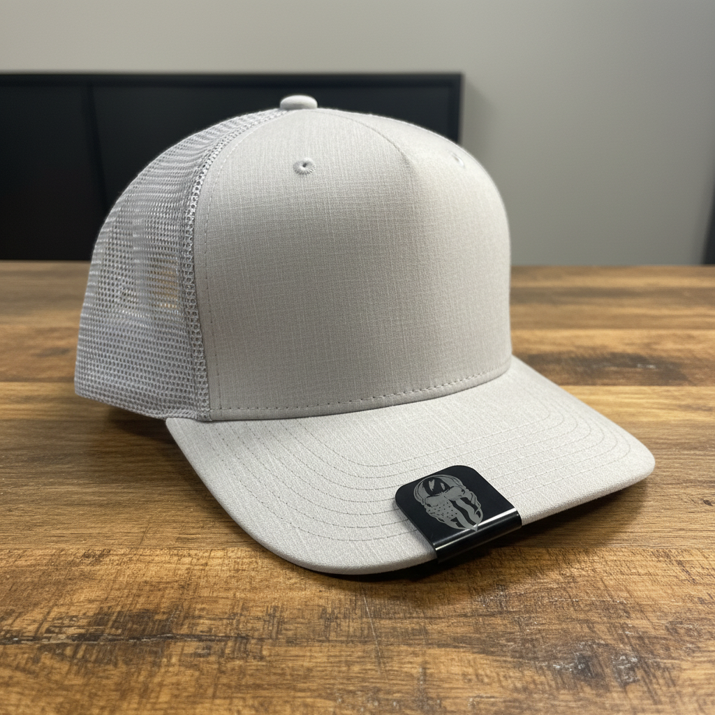 Hat clip mockup on plain cap